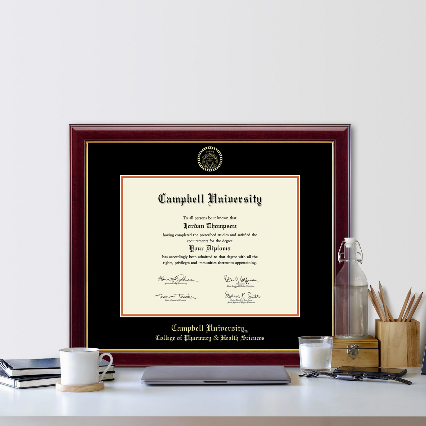 Campbell University Gold Embossed Diploma Frame In Gallery Item