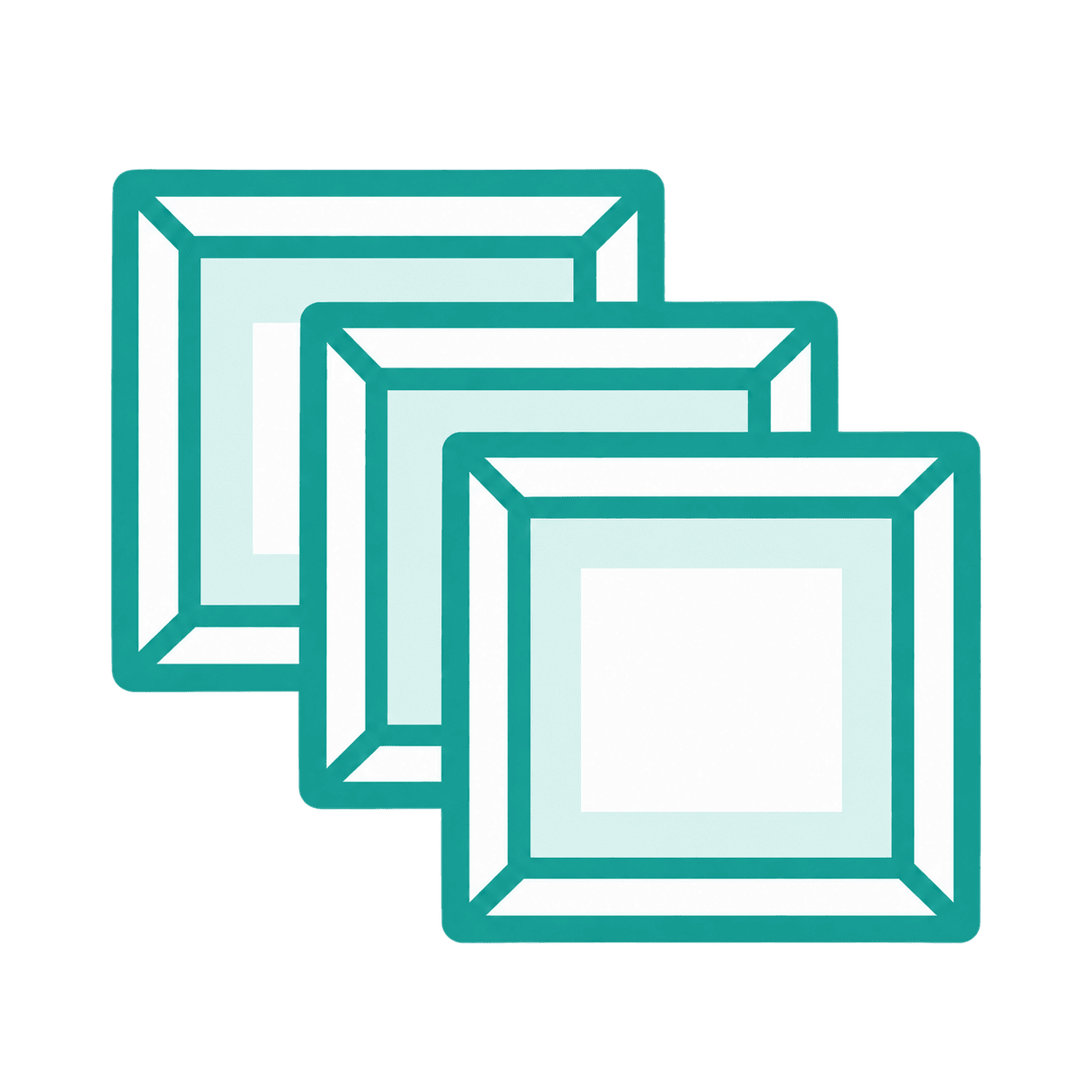 Multiple picture frames representing bulk frame orders