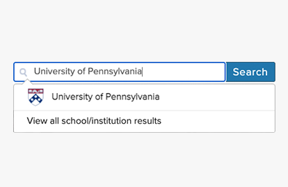 University of Pennsylvania search navigation