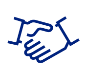 Caring building lasting relationships icon