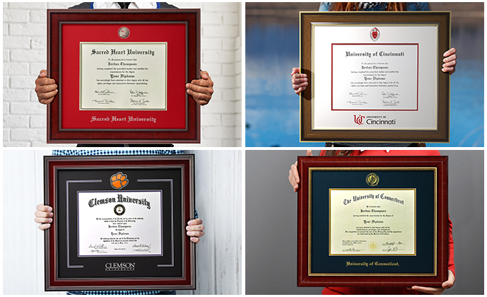 diploma framing styles