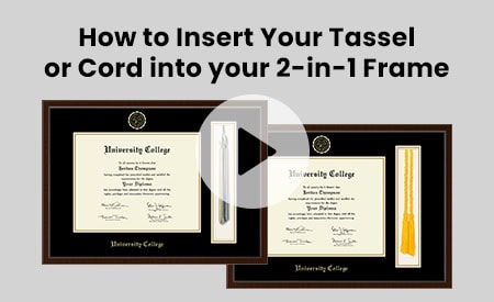 How to insert your tassel or cord