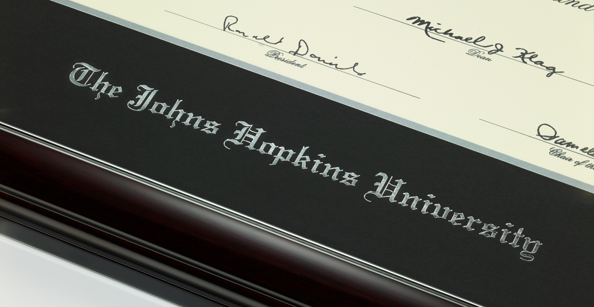 Embossed Silver John Hopkins