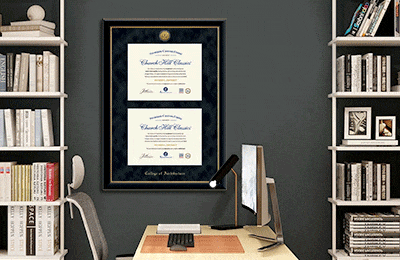 color changing double diploma frames