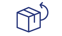 icon of a box with a return arrow