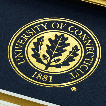 University of Connecticut Gold Embossed Seal