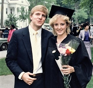 Lucie Voves and husband at college graduation