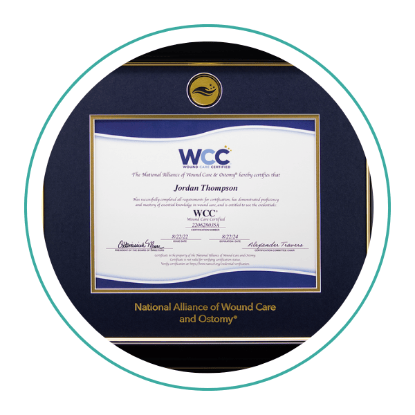 WCC Framed Certificate