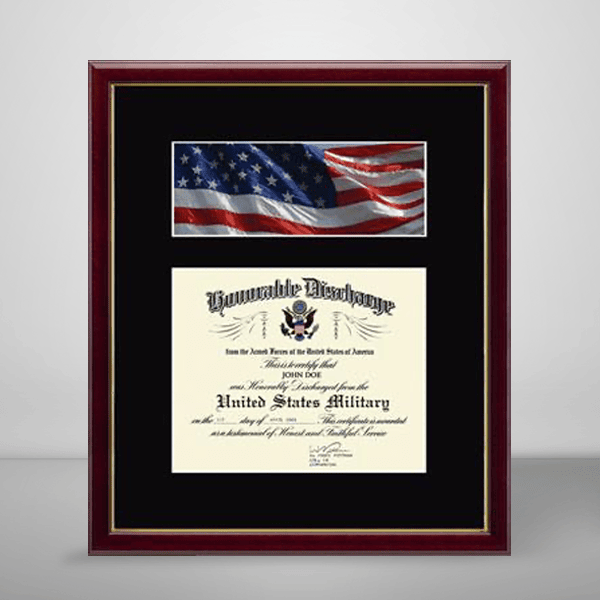 Military Honorable Discharge Document Frame