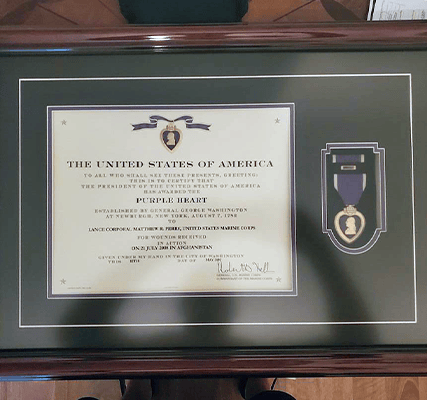 Purple Heart Medal Frame