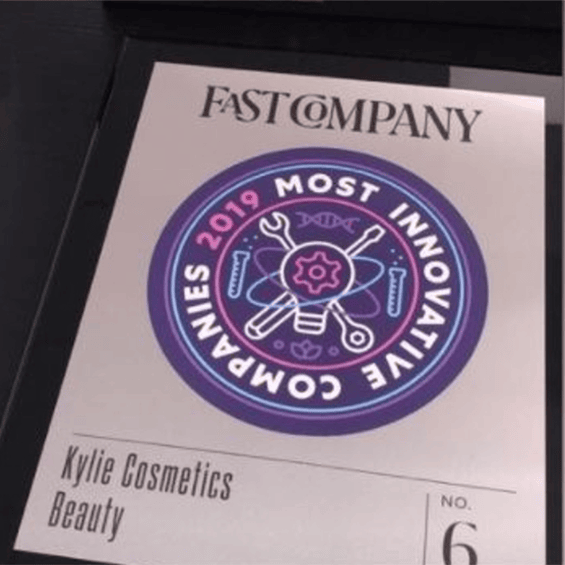 Fast Company Kylie Cosmetics Plaque