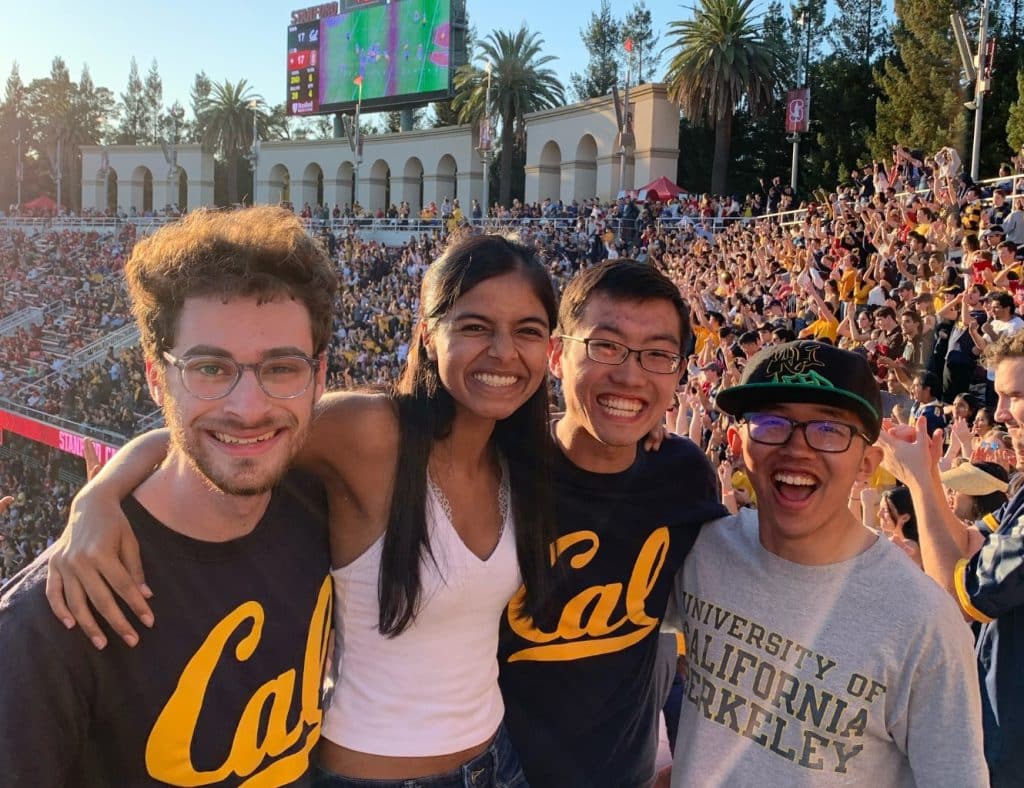 cal berkeley students in stadium