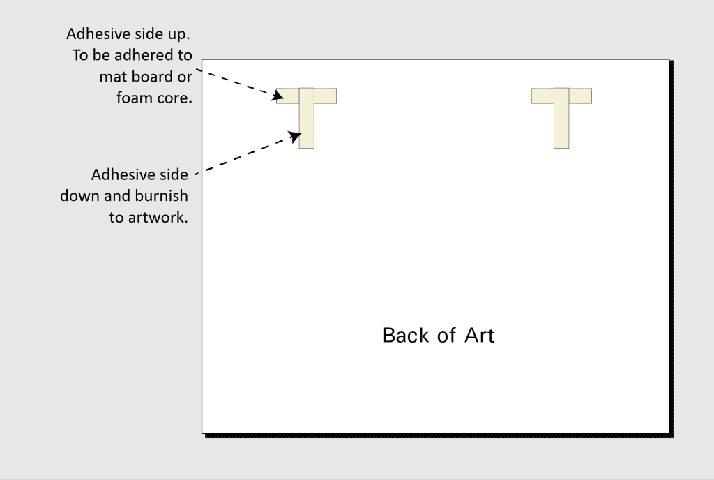 T shape hinge hanging diagram