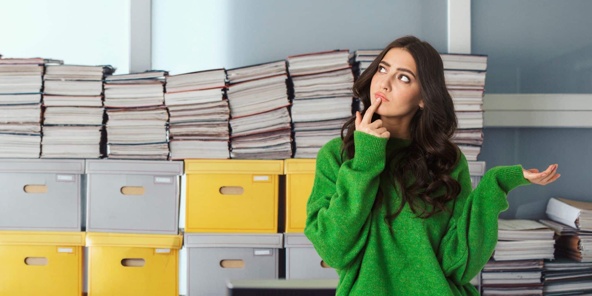 woman wondering where lost diploma might be