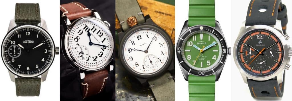 five american-made watches