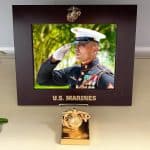 marine saluting in marine photo frame