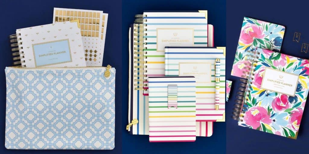journals and weekly planners