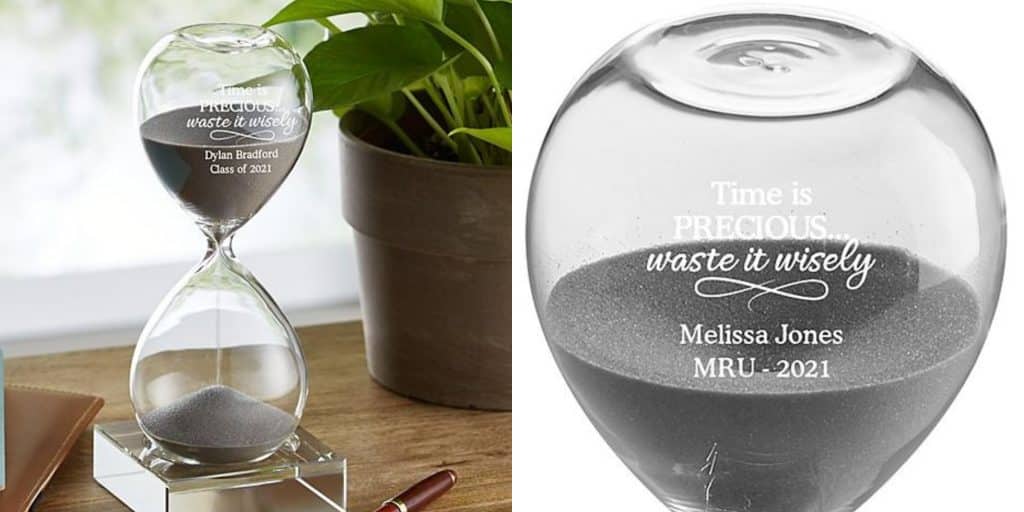 personalized hourglass for grad student