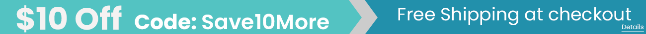 Save $10 off orders $165 + with code Save10More