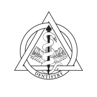 Professional diploma frame icon with caduceus symbol representing Dentistry