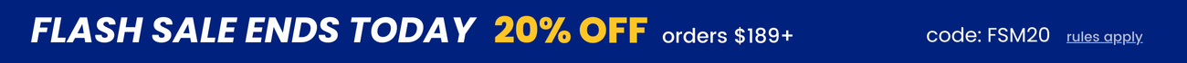 Weekend Flash Sale saves you 20% off with promo code: FSM20