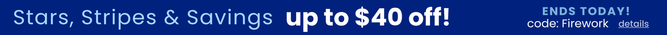 Stars, Stripes & Savings Promo up to $40 off with promo code Firework