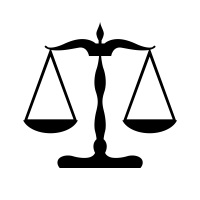 Professional legal diploma or certificate frame icon