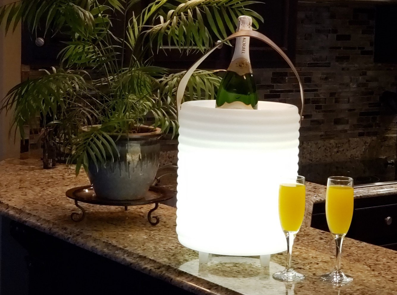 champagne bucket that lights up