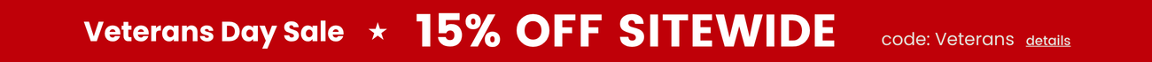 Veterans Day Sale, 15% off sitewide