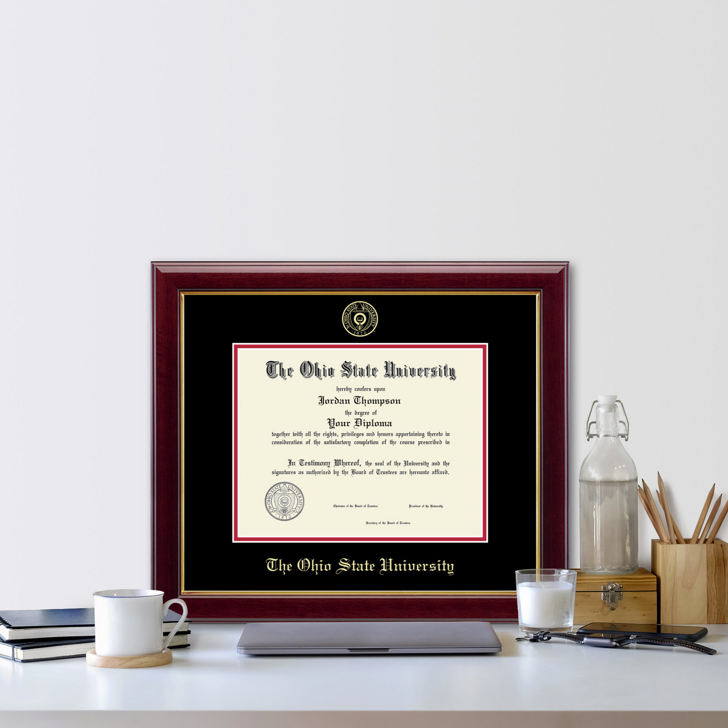 The Ohio State University Gold Embossed Diploma Frame in Gallery - Item 