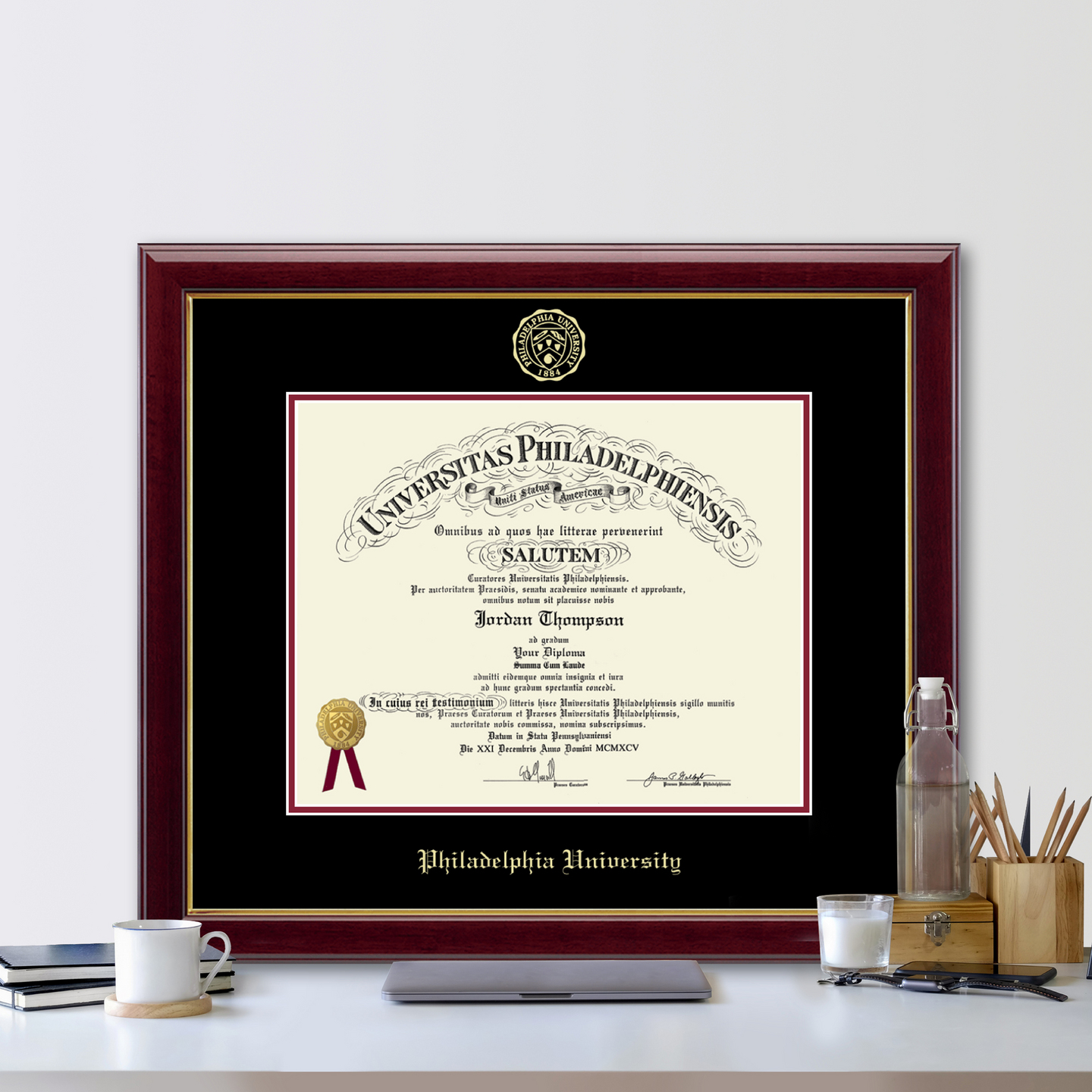 Philadelphia University Gold Embossed Diploma Frame in Gallery Item