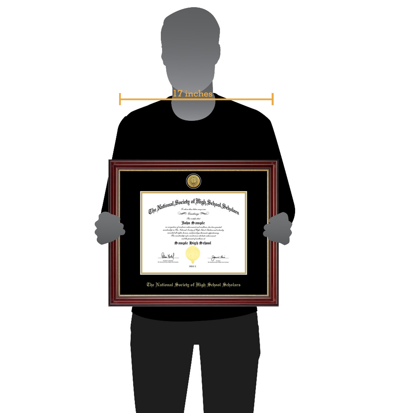 The National Society of High School Scholars Gold Engraved Medallion