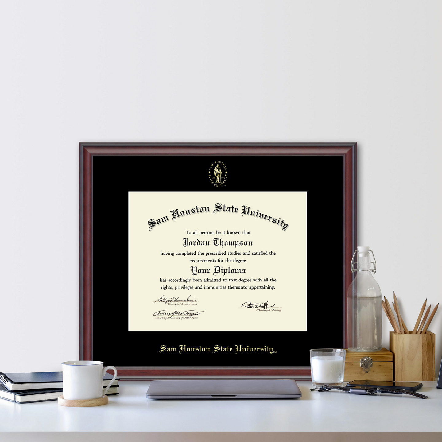 Sam Houston State University Gold Embossed Diploma Frame in Studio ...