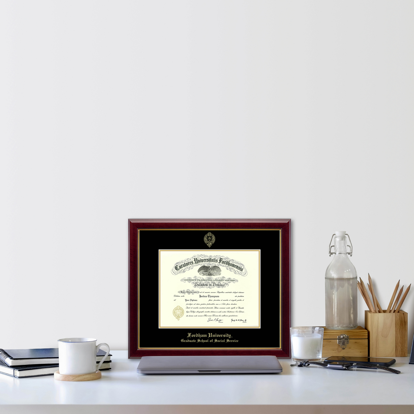 Fordham University Gold Embossed Diploma Frame in Gallery - Item ...