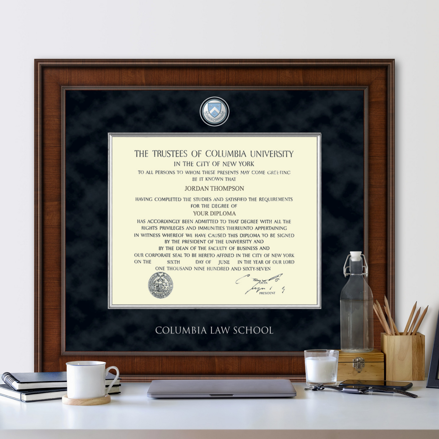 Columbia University Presidential Masterpiece Diploma Frame in Madison