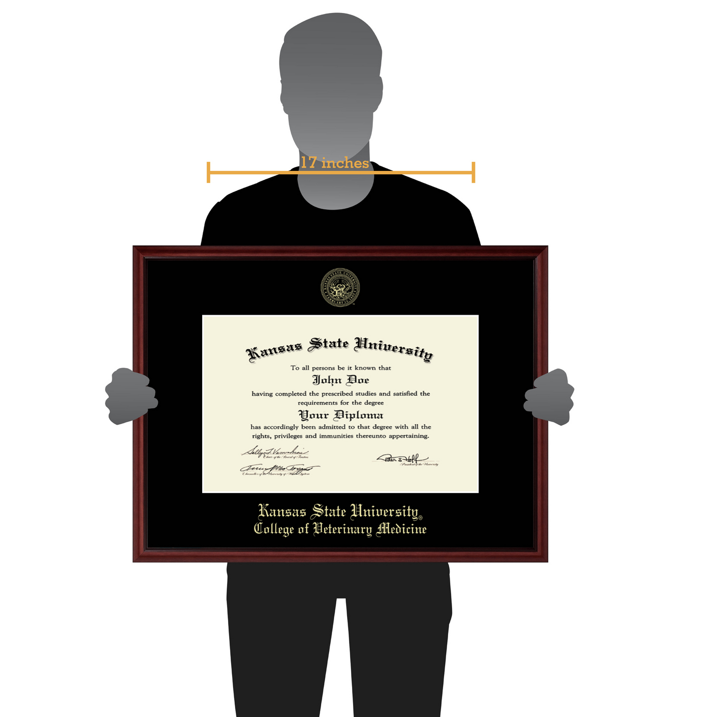 Campus Images Cornice Per Diploma Kennesaw State University - 27,9x35,6 Cm - Legno Premium Oro, Made In USA