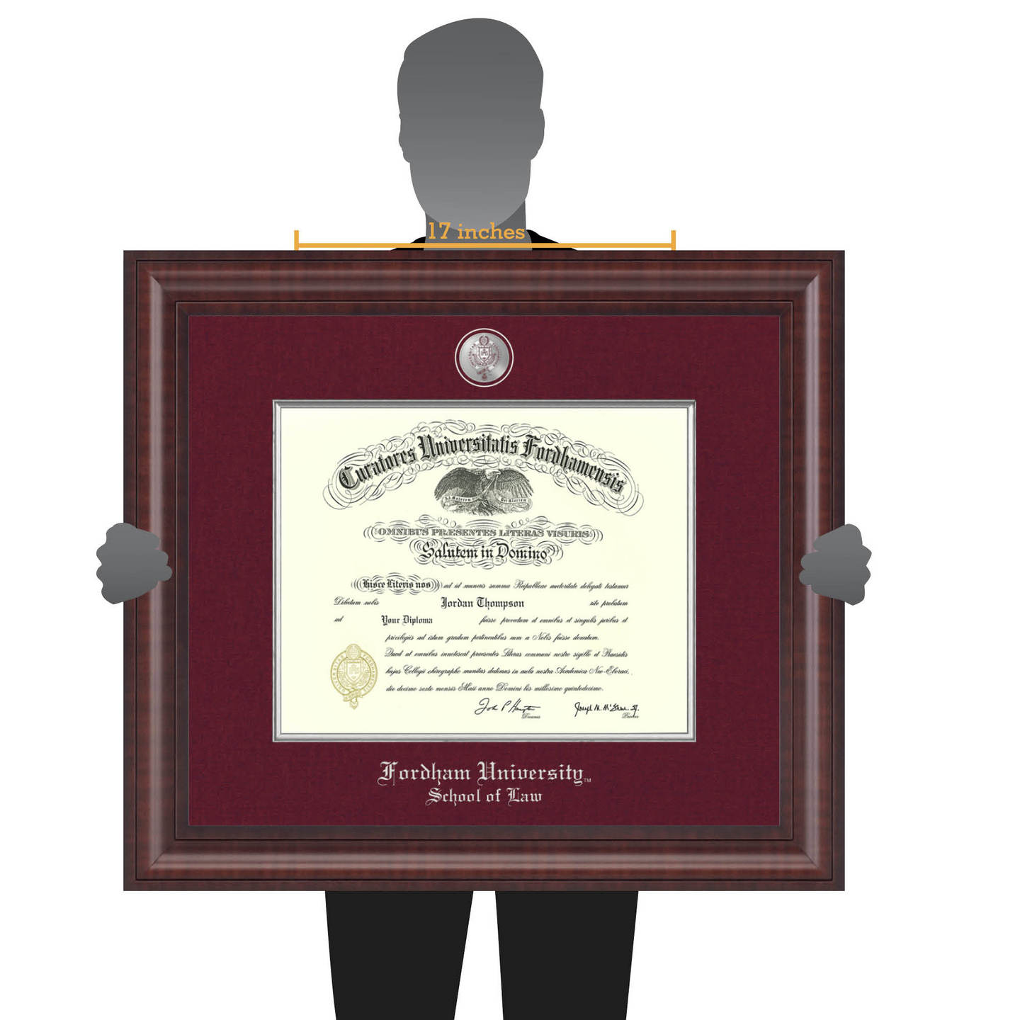 Fordham University Presidential Masterpiece Diploma Frame in Premier