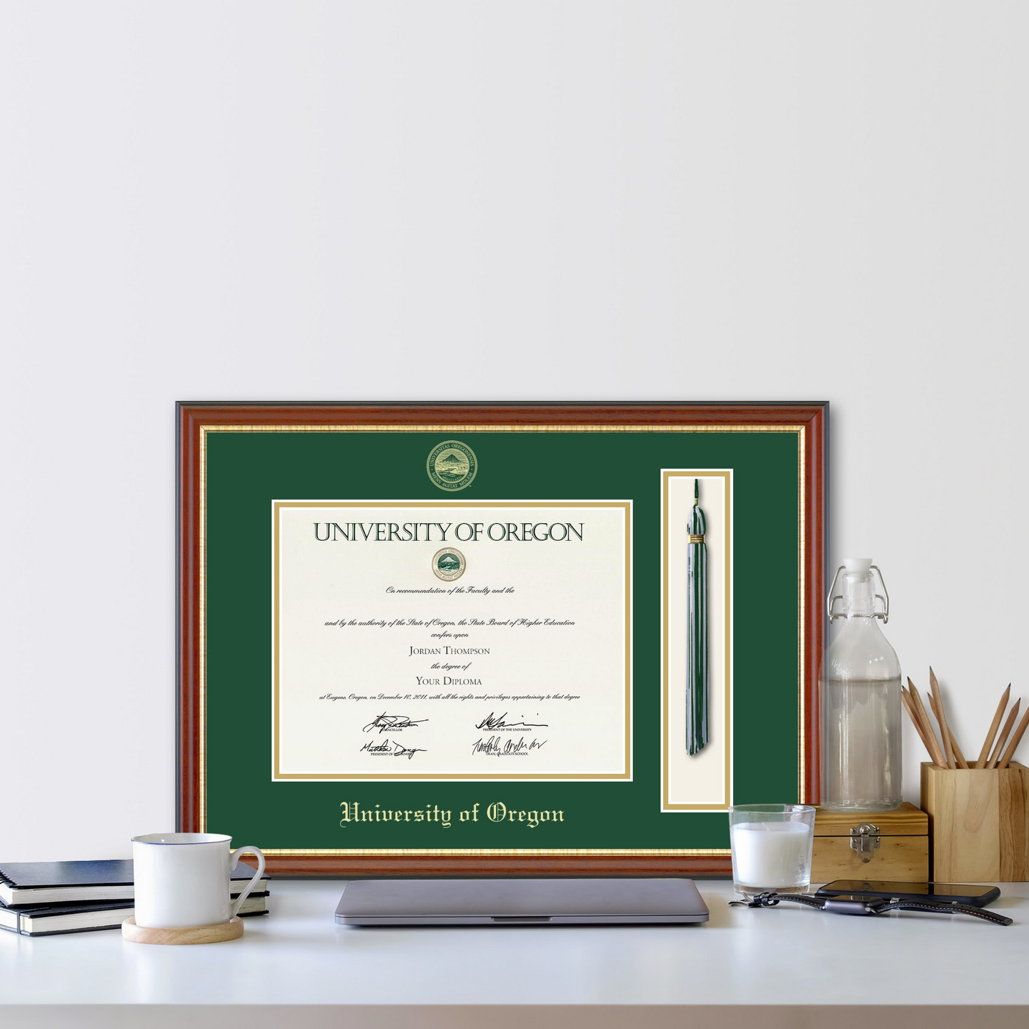 University of Oregon Tassel Edition Diploma Frame in Newport Item