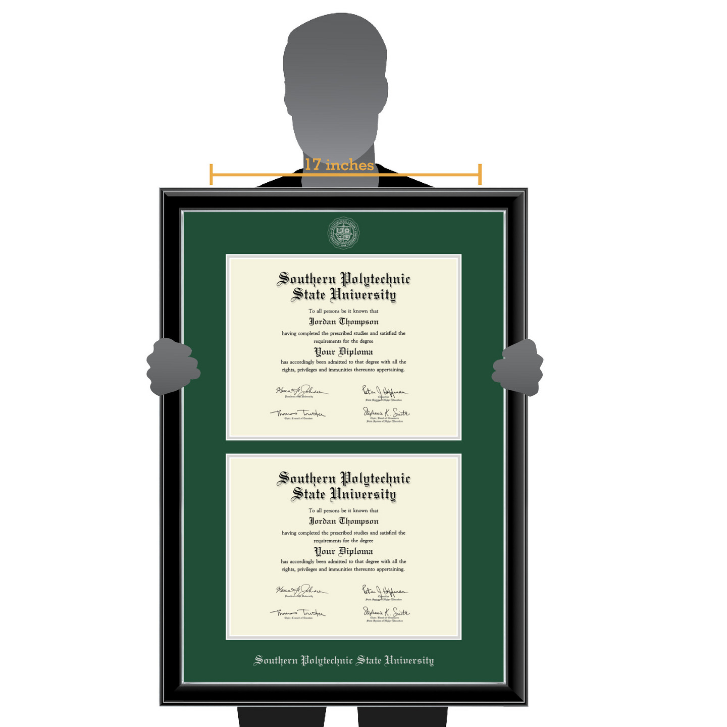 Southern Polytechnic State University Double Document Diploma Frame in ...