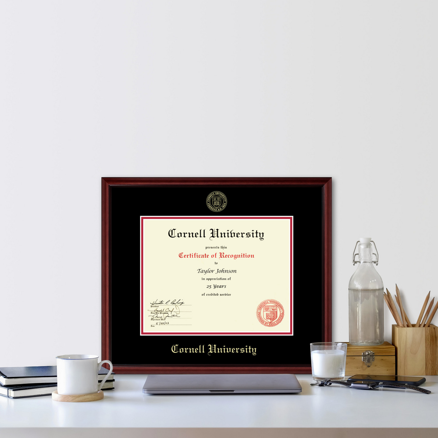 Cornell University Gold Embossed Certificate Frame In Camby - Item ...