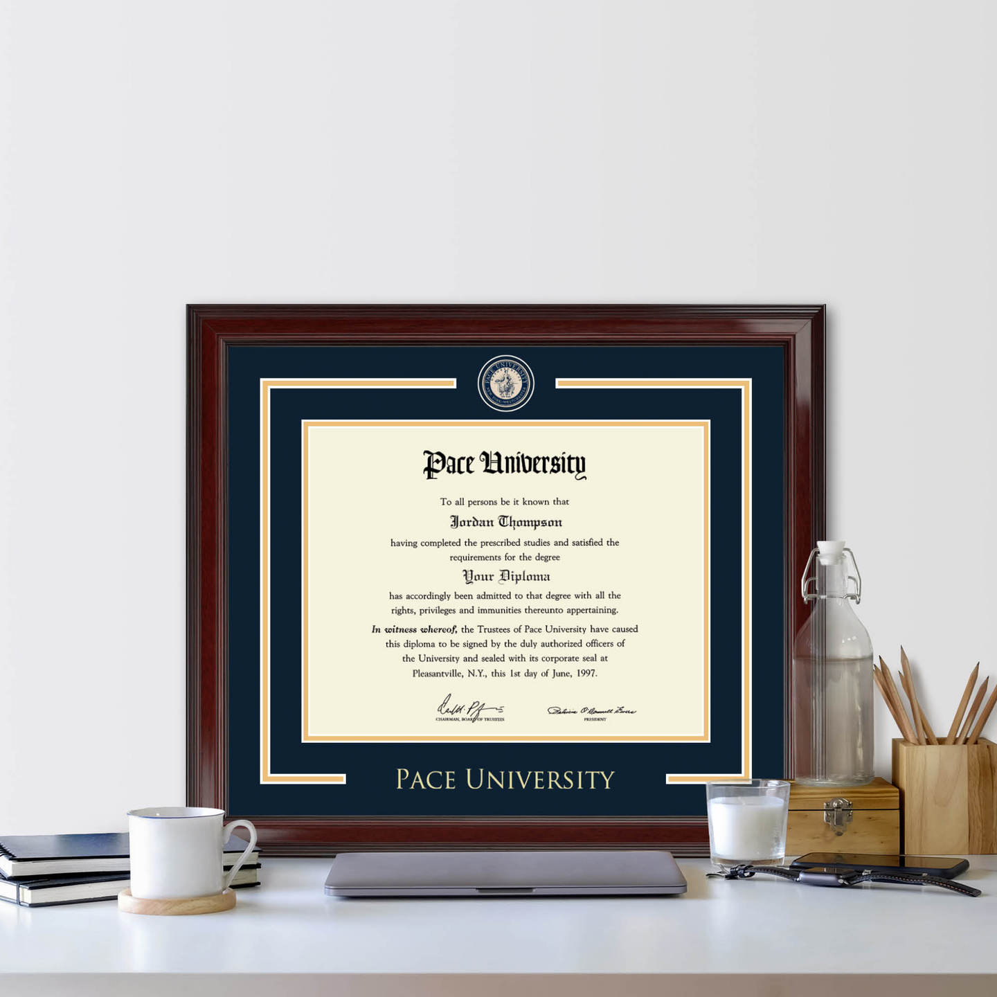 Pace University Showcase Edition Diploma Frame in Encore Item 256622