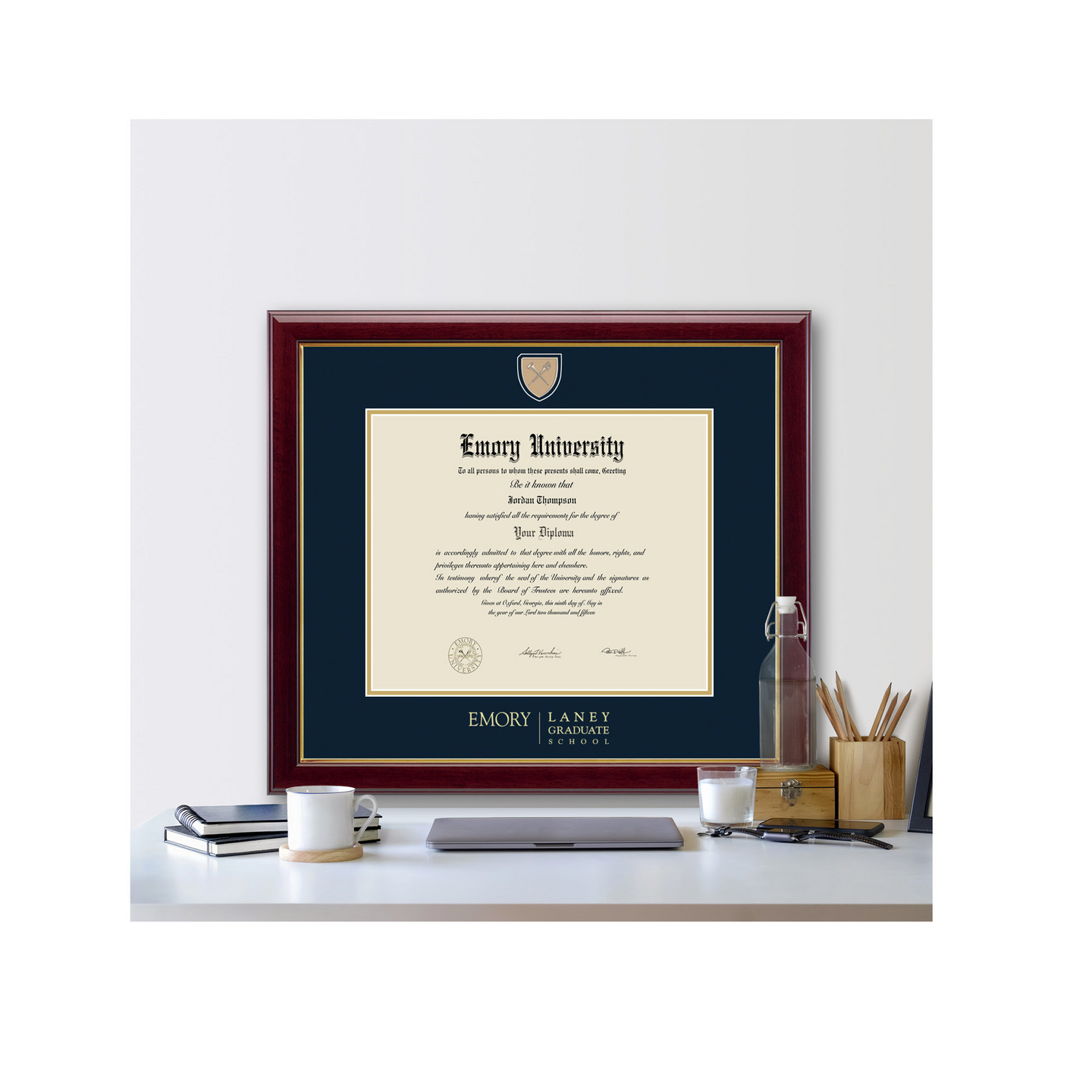 Emory University Masterpiece Medallion Diploma Frame in Gallery Item