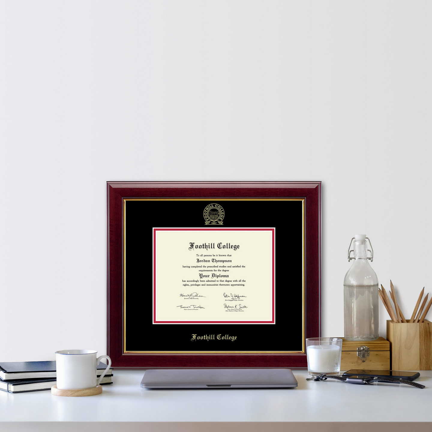 Foothill College Gold Embossed Diploma Frame in Gallery Item 259591