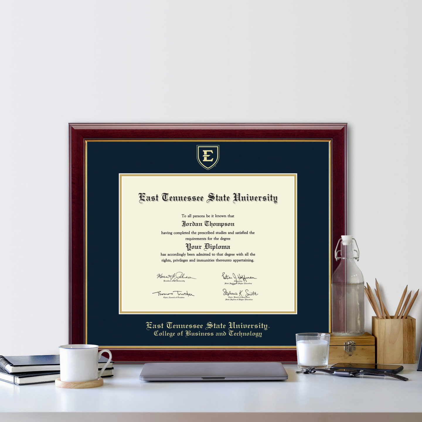 East Tennessee State University Gold Embossed Diploma Frame in Gallery