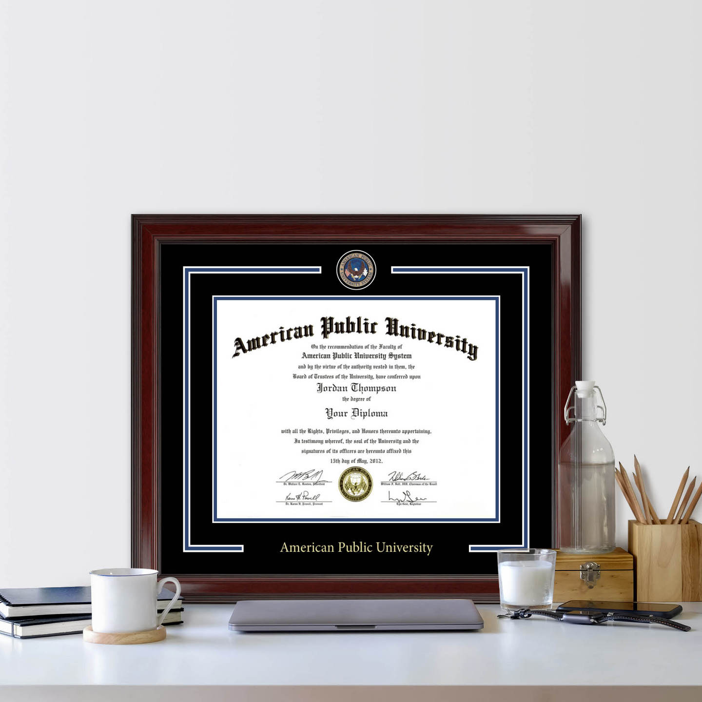 American Public University Showcase Edition Diploma Frame in Encore ...