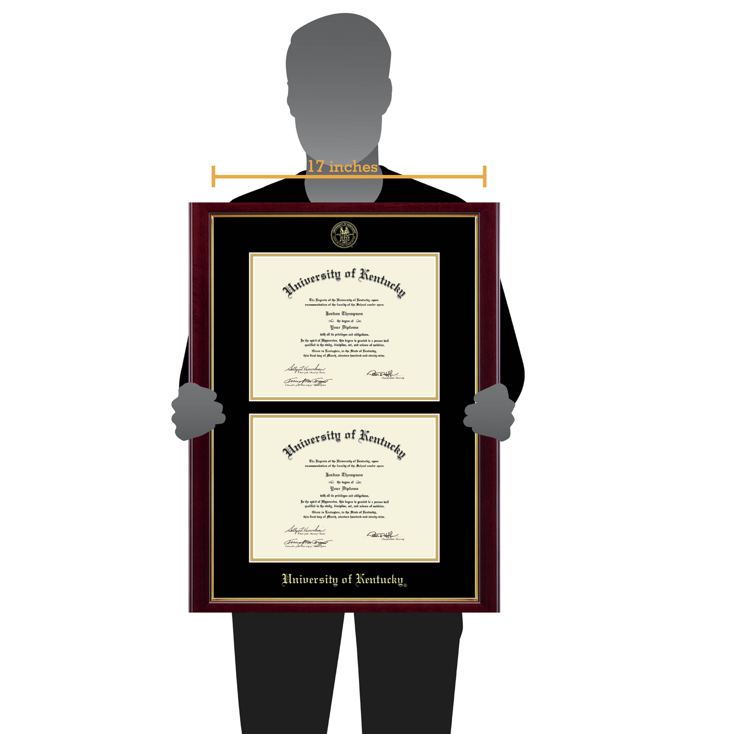 University of Kentucky Double Diploma Frame in Gallery Item 271158 from University of