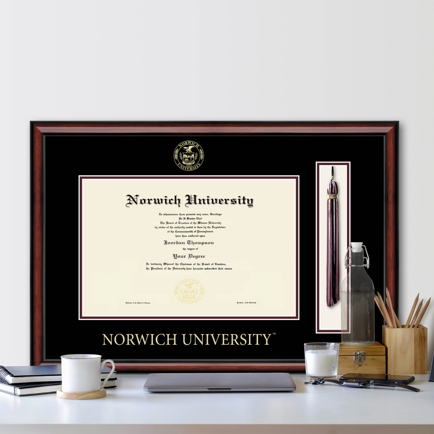 Norwich University Tassel Edition Diploma Frame in Southport Item