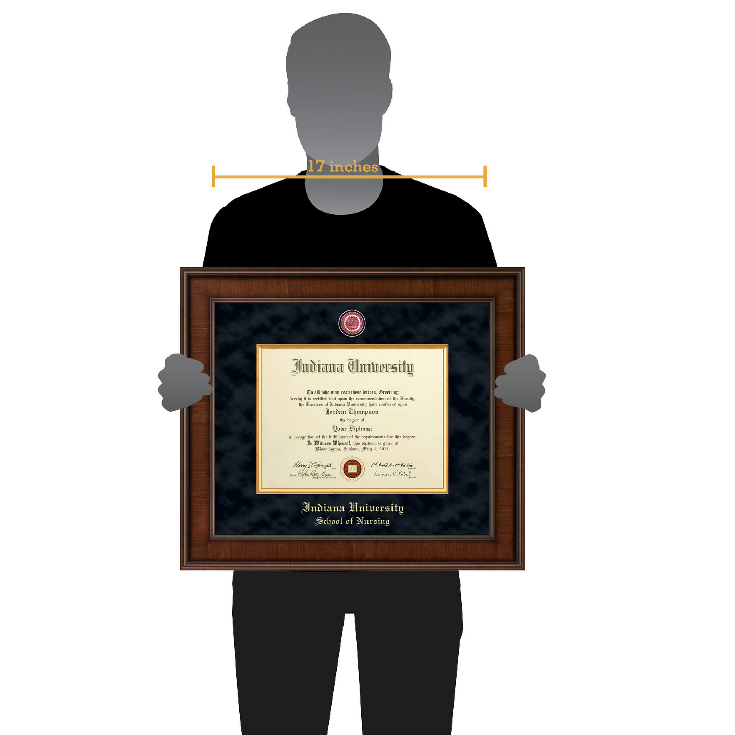 Indiana University Bloomington Presidential Masterpiece Diploma Frame 