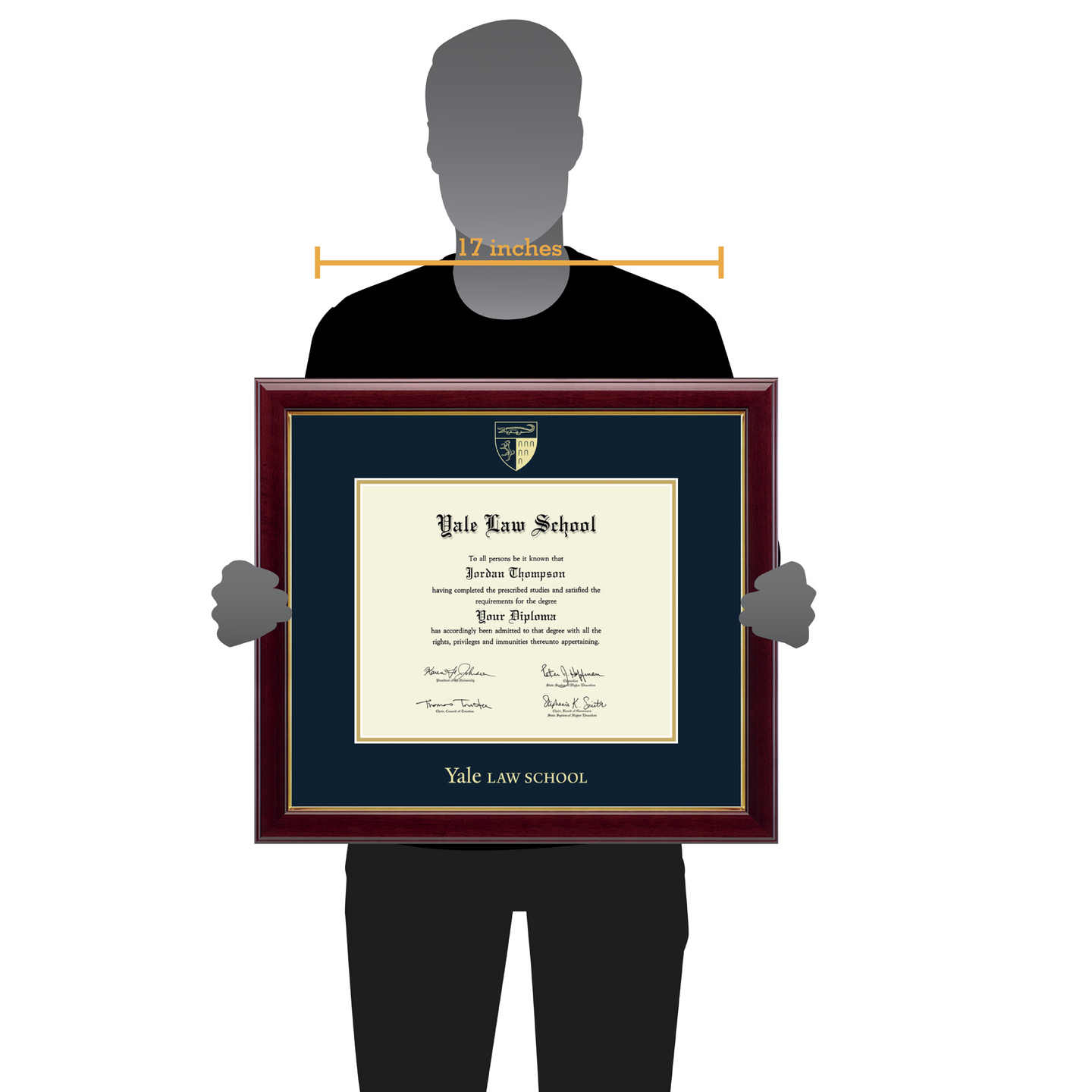 Yale University Gold Embossed Diploma Frame in Gallery - Item #280675 ...