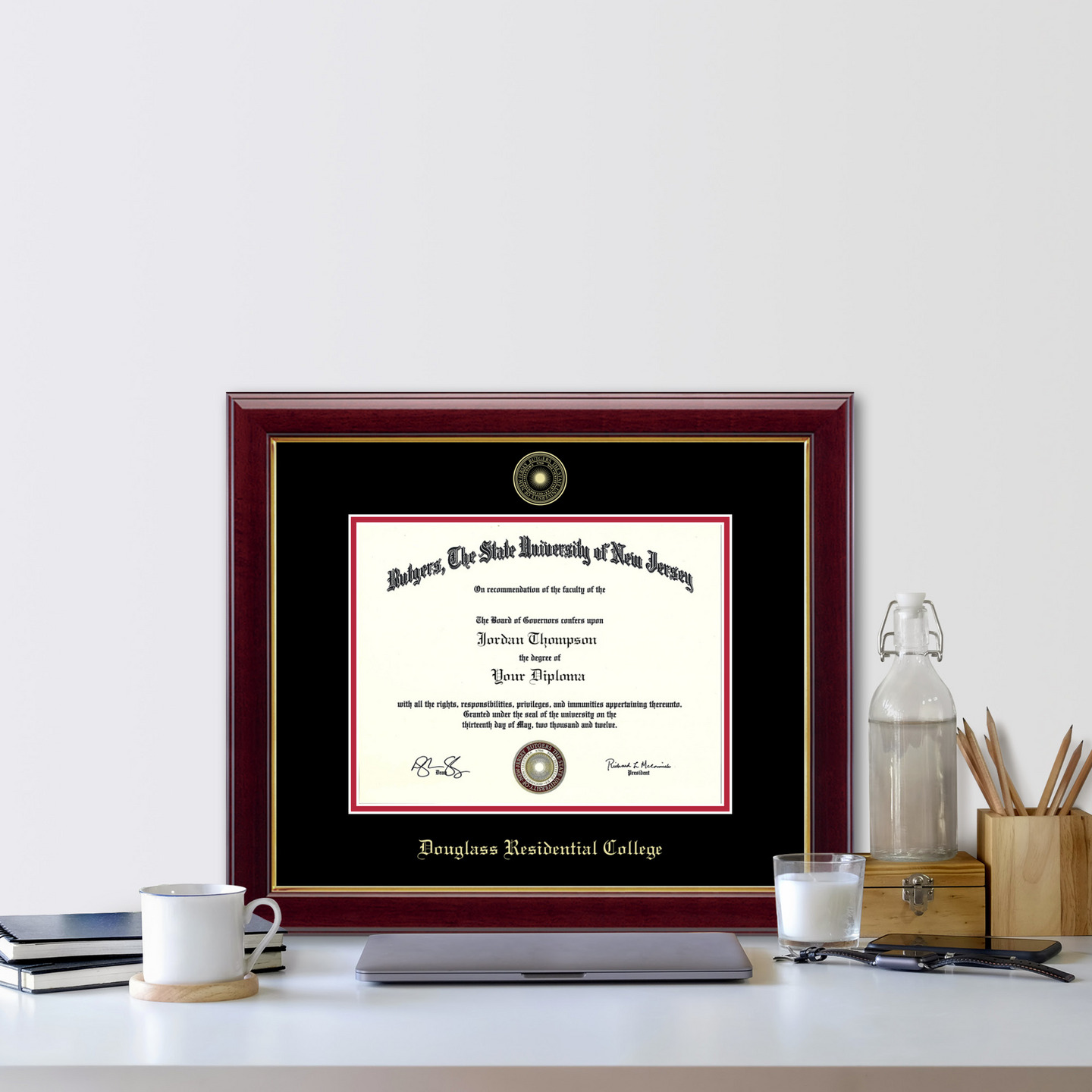 Rutgers, The State University of New Jersey Gold Embossed Diploma Frame